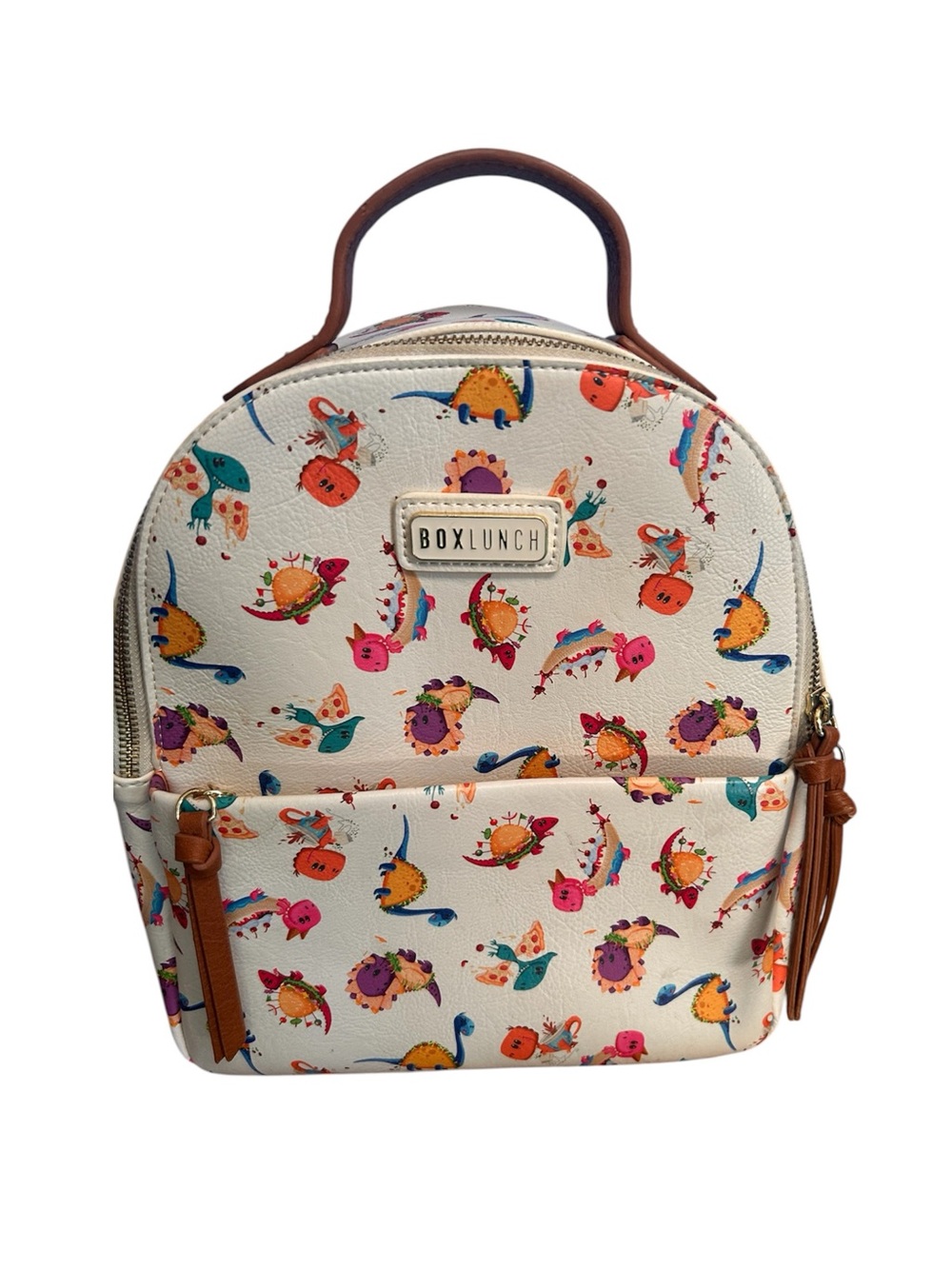 BoxLunch Exclusive Mini Backpack featuring Dinasours Food Favorites